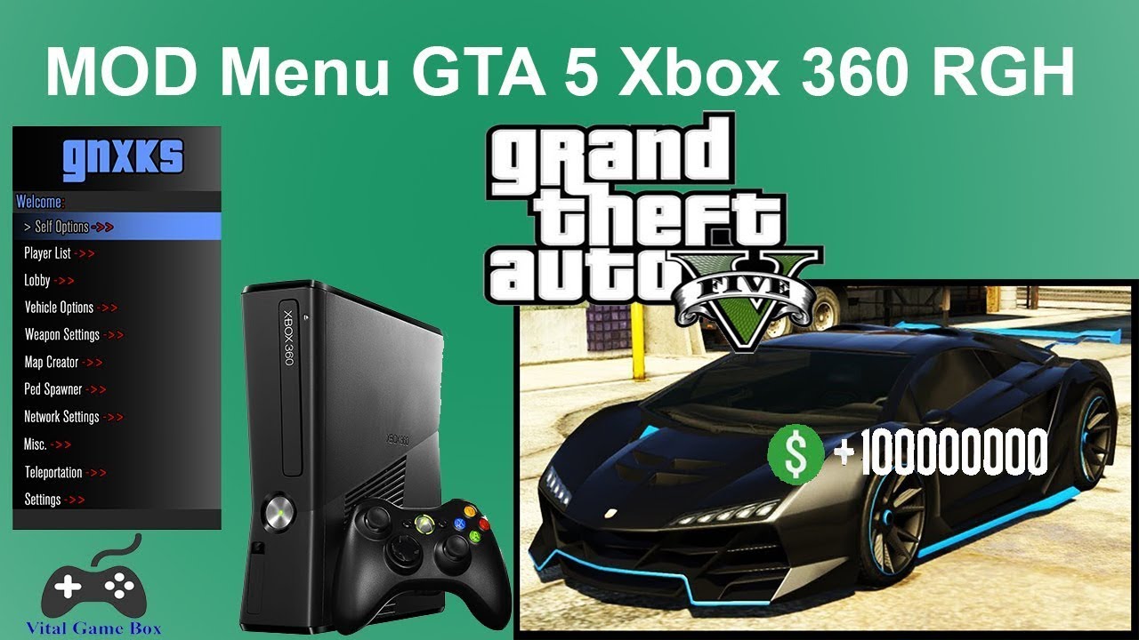 How to activate mod menu in Gta v (Xbox 360 Fat Edition) [very easy method]  